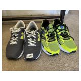 NEW BALANCE 501 SNEAKERS, GREY, SIZE 9.5, SAUCONY