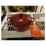 LE CREUSET ENAMELED CAST IRON ROUND DUTCH OVEN,