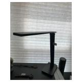 LED DESK LAMP, ADJUSTABLE ARM, TOUCH CONTROLS.
