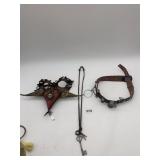 STEAMPUNK ACCESSORY SET, INCLUDES LEATHER CHOKER