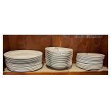 MIKASA LUCERNE WHITE BONE CHINA DINNER PLATES