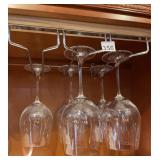 HAND-BLOWN MURANO GLASS WINE GLASSES (4).