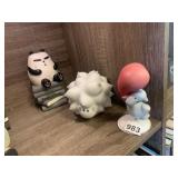 PERFECT VINYL ART FIGURES (3), INCL PANDA-A-PANDA