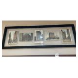 FRAMED VTG PITTSBURGH POSTCARDS (5), FEATURING