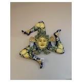 CERAMIC TRINACRIA WALL PLAQUE, SICILIAN SYMBOL,