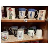ASSORTED CERAMIC COFFEE MUGS FEATURING ANIMAL