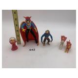 MARVEL DR. STRANGE FIGURE W/ CAPE, MONKEY FIGURE,