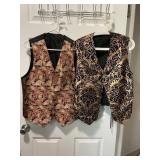 SHRINE HOLLYWOOD CALIFORNIA VESTS, BROCADE