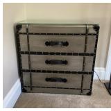TRUNK-STYLE CHEST OF DRAWERS, THREE DRAWERS, FAUX