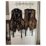 SHRINE HOLLYWOOD CALIFORNIA VESTS, BROCADE