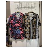 SHORT SLEEVE BUTTON-DOWN SHIRTS, 100% POLYESTER,