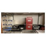 ASSORTED STORAGE BOXES SOME FULL