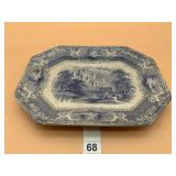 E. CHALLINOR & CO. PRIORY PLATTER, BLUE
