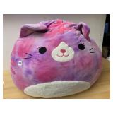 SQUISHMALLOWS PLUSH CAT TOY, TIE-DYE PINK AND