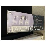 HAMPTON BAY WAKEFIELD 3-LIGHT VANITY FIXTURE,