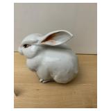 VTG CERAMIC RABBIT FIGURINE, SIGNED CECELIA M.