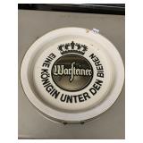 WARSTEINER BEER SIGN, ROUND, MOLDED PLASTIC, EINE