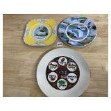VTG PORCELAIN PLATES, NIAGARA FALLS SOUVENIR