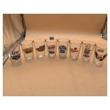 ASSORTED BEER PINT GLASSES (8), VARIOUS BRANDS