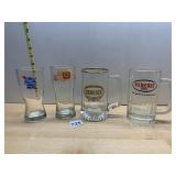 GENESEE BEER MUGS (2), PABST BLUE RIBBON BEER
