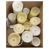 ASSORTED LED FLAMELESS CANDLES, INCLUDES LUMINARA