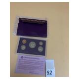 1992 UNITED STATES MINT PROOF SET, INCLUDES 5