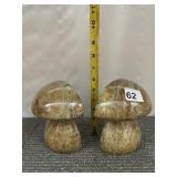STONE MUSHROOM BOOKENDS (2).