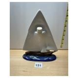 OLD SPICE SAILING SHIP DECANTER, CERAMIC, EMPTY.
