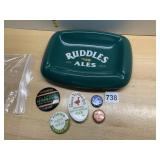 RUDDLES ALES CERAMIC ASHTRAY, ASSORTED BREWERY