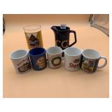 ASSORTED BEER MUGS AND PITCHER, INCLUDES STROH