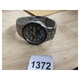 BENRUS QUARTZ WRISTWATCH, STAINLESS STEEL BAND,