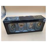 GUINNESS PUB GLASSES, LUMINARC, SET OF FOUR, NIB.