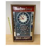 BUDWEISER KING OF BEERS BUD LIGHT WALL CLOCK,