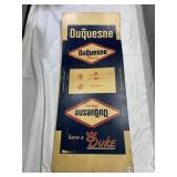 DUQUESNE BREWING CO. PILSNER CARDBOARD