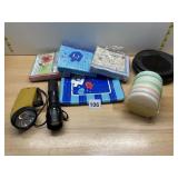 ASSORTED HOUSEHOLD ITEMS, INCL FLASHLIGHTS,
