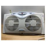 BIONAIRE TWIN WINDOW FAN, DUAL BLADE, DIGITAL