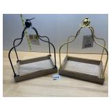 PERFECT HARVEST DECORATIVE LANTERNS (2), WOOD