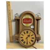 F & M SCHAEFER ILLUMINATED NAUTICAL CLOCK,