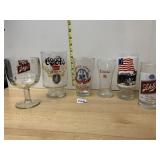 ASSORTED VTG BEER GLASSWARE INCL SCHLITZ, COORS,