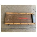 SEARS HEAVY DUTY WOODEN MECHANIC CREEPER, CASTER