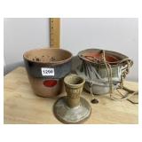 STUDIO POTTERY PLANTER MARKED ITALY, HANGING