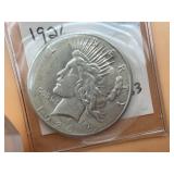 1926 PEACE DOLLAR, SILVER DOLLAR, IN PROTECTIVE