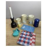 BELL+HOWELL LED LANTERN, LED PILLAR CANDLES (3),