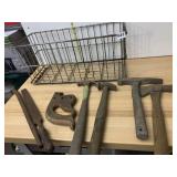 VTG HAND TOOLS, INCLUDES METAL WIRE BASKET,