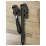 VTG WALWORTH MFG CO PIPE WRENCHES (2).