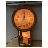 MILLER GENUINE DRAFT LIGHTED WALL CLOCK, PENDULUM