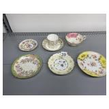 VTG PORCELAIN TEA CUPS AND SAUCERS, ASSORTED