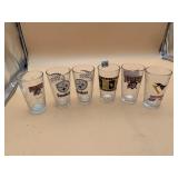 ASSORTED PITTSBURGH SPORTS THEMED PINT GLASSES,