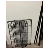 WIRE SHELVING UNIT, DARK FINISH, INCLUDES (4)