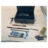 GREENFIELD TAP AND DIE SET, METAL STORAGE CASE
